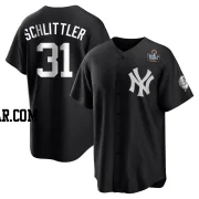 Cam Schlittler Youth New York Yankees Black/White Replica 2024 World Series Jersey