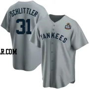 Cam Schlittler Youth New York Yankees Gray Replica Road Cooperstown Collection 2024 World Series Jersey