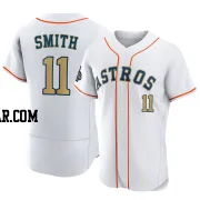 Cam Smith Men's Houston Astros Gold Authentic White 2023 Collection Jersey