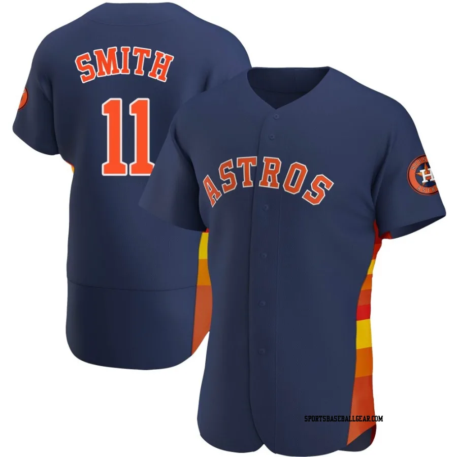 Cam Smith Men's Houston Astros Navy Authentic Alternate Jersey