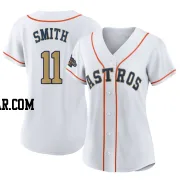Cam Smith Women's Houston Astros Gold Replica White 2023 Collection Jersey