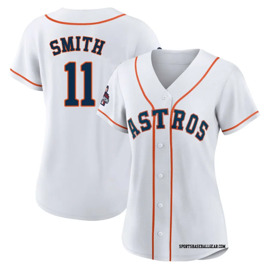 Cam Smith Women's Houston Astros White Authentic 2022 World Series Champions Home Jersey