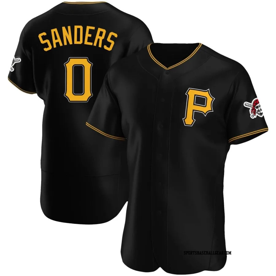 Camden Sanders Men's Pittsburgh Pirates Black Authentic Alternate Jersey