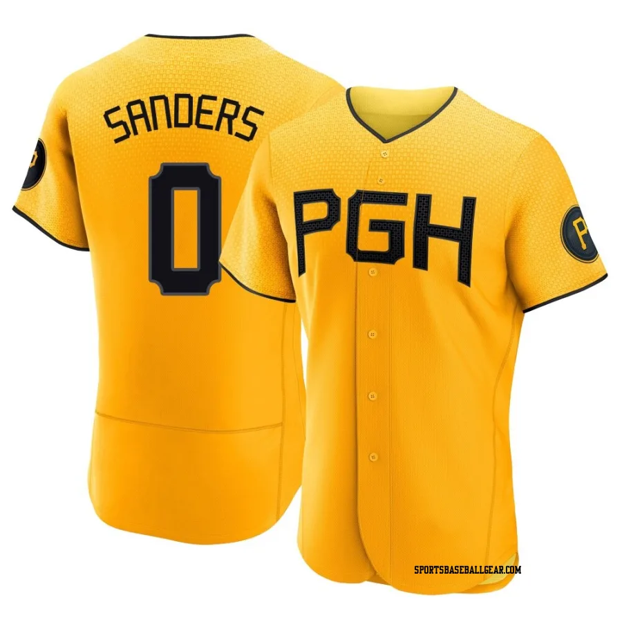 Camden Sanders Men's Pittsburgh Pirates Gold Authentic 2023 City Connect Jersey