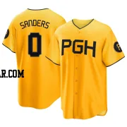 Camden Sanders Men's Pittsburgh Pirates Gold Replica 2023 City Connect Jersey