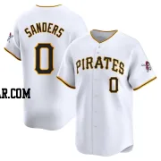 Camden Sanders Men's Pittsburgh Pirates White Limited Home Jersey