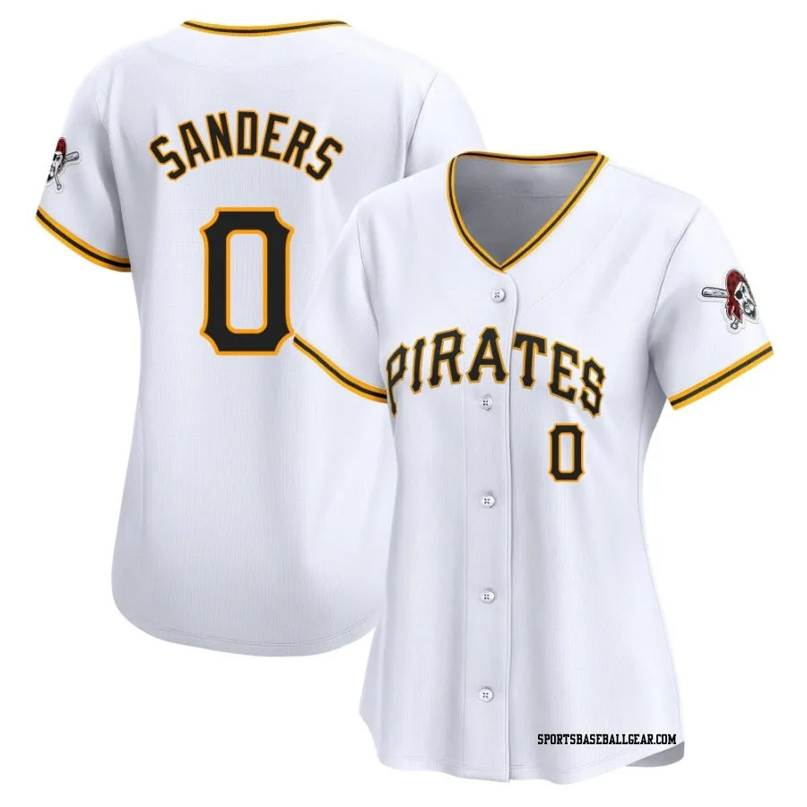Camden Sanders Women's Pittsburgh Pirates White Limited Home Jersey