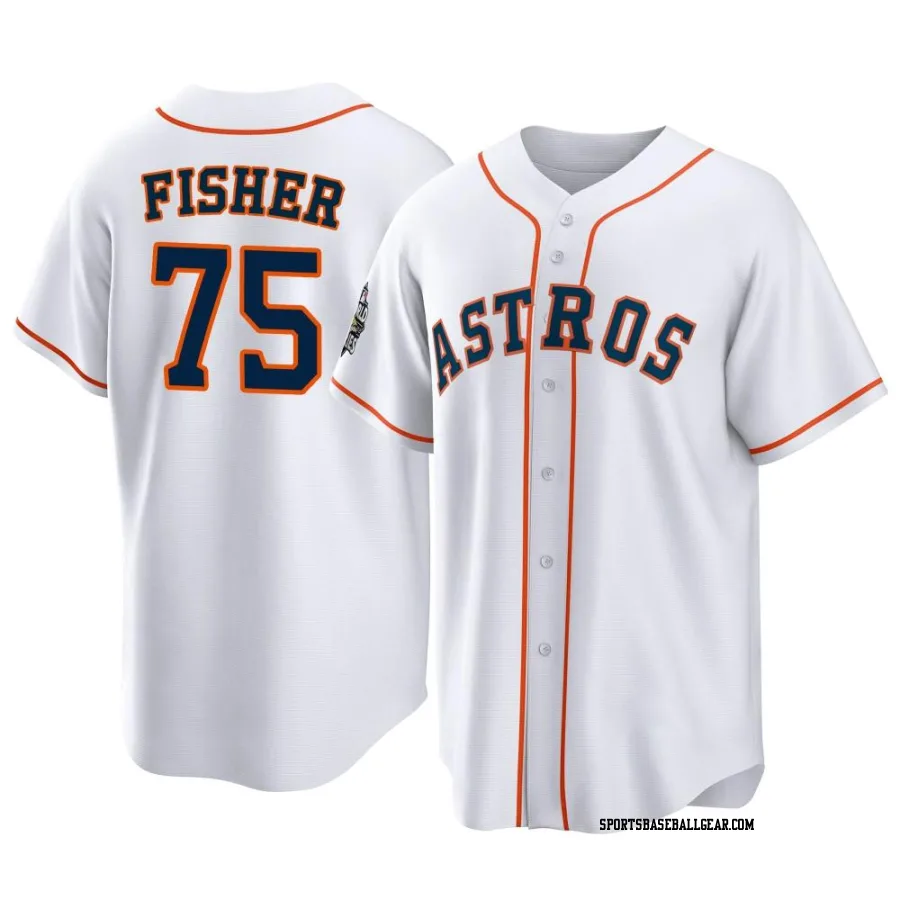 Cameron Fisher Men's Houston Astros White Replica 2022 World Series Home Jersey