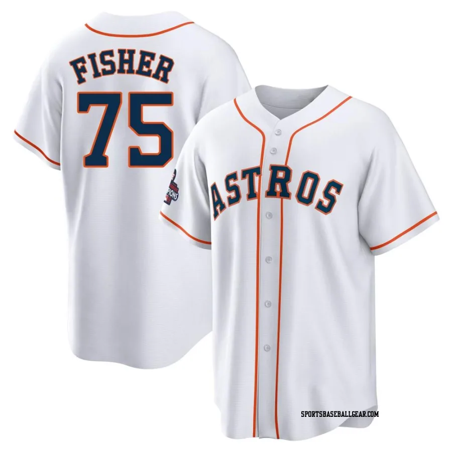 Cameron Fisher Youth Houston Astros White Replica 2022 World Series Champions Home Jersey