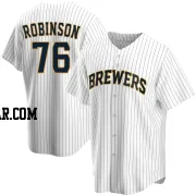 Cameron Robinson Men's Milwaukee Brewers White Replica Home Jersey