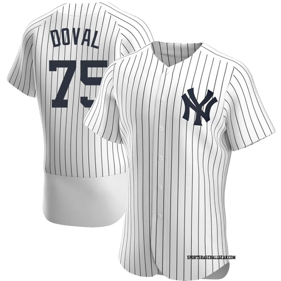 Camilo Doval Men's New York Yankees White Authentic Home Jersey
