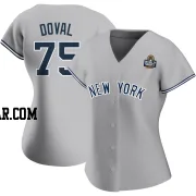 Camilo Doval Women's New York Yankees Gray Replica Road Name 2024 World Series Jersey