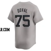Camilo Doval Youth New York Yankees Gray Limited Away 2024 World Series Jersey