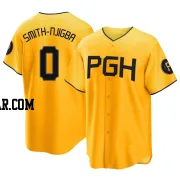 Canaan Smith-Njigba Men's Pittsburgh Pirates Gold Replica 2023 City Connect Jersey