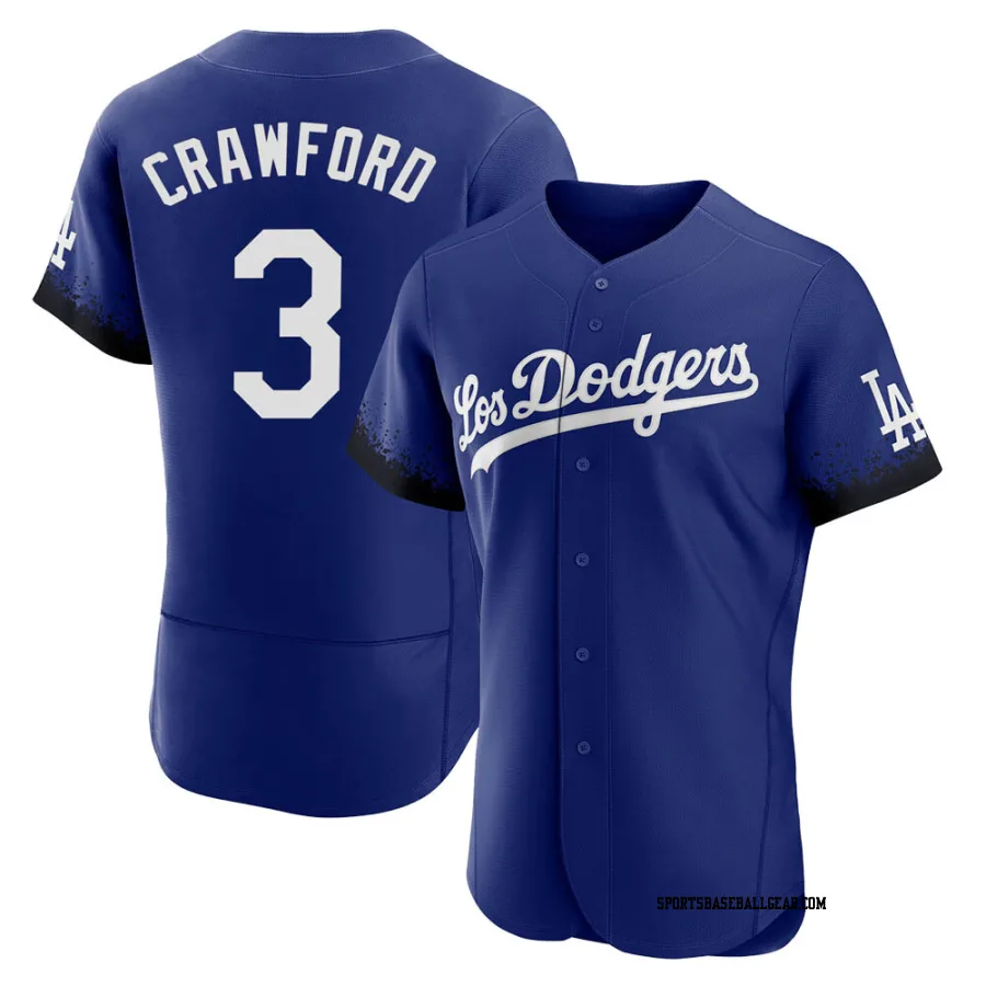 Carl Crawford Men's Los Angeles Dodgers Royal Authentic 2021 City Connect Jersey