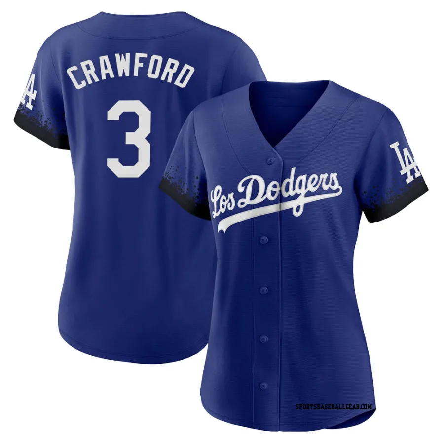 Carl Crawford Women's Los Angeles Dodgers Royal Authentic 2021 City Connect Jersey