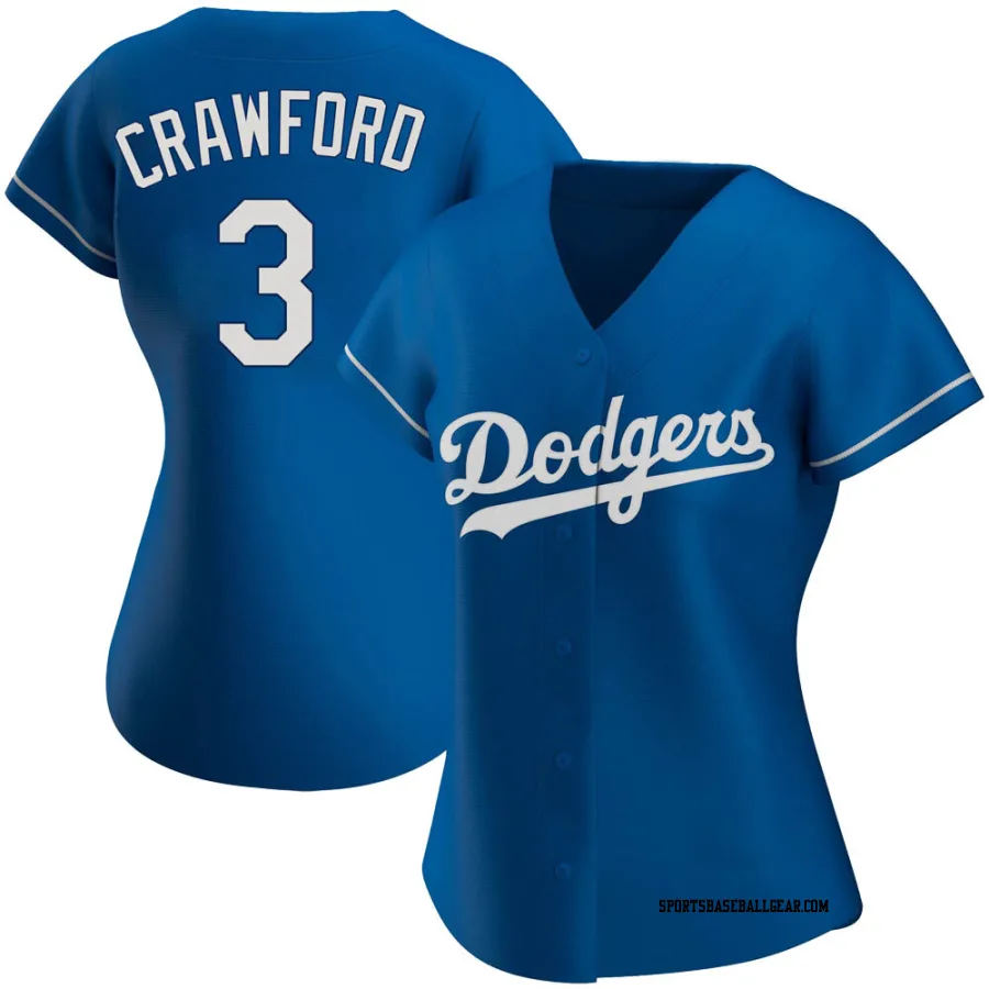 Carl Crawford Women's Los Angeles Dodgers Royal Replica Alternate Jersey