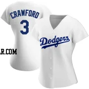 Carl Crawford Women's Los Angeles Dodgers White Replica Home Jersey