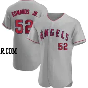 Carl Edwards Jr. Men's Los Angeles Angels Gray Authentic Road Jersey