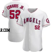 Carl Edwards Jr. Men's Los Angeles Angels White Authentic Jersey