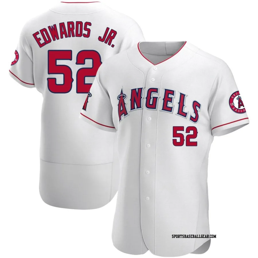 Carl Edwards Jr. Men's Los Angeles Angels White Authentic Jersey