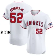 Carl Edwards Jr. Men's Los Angeles Angels White Elite Home Patch Jersey
