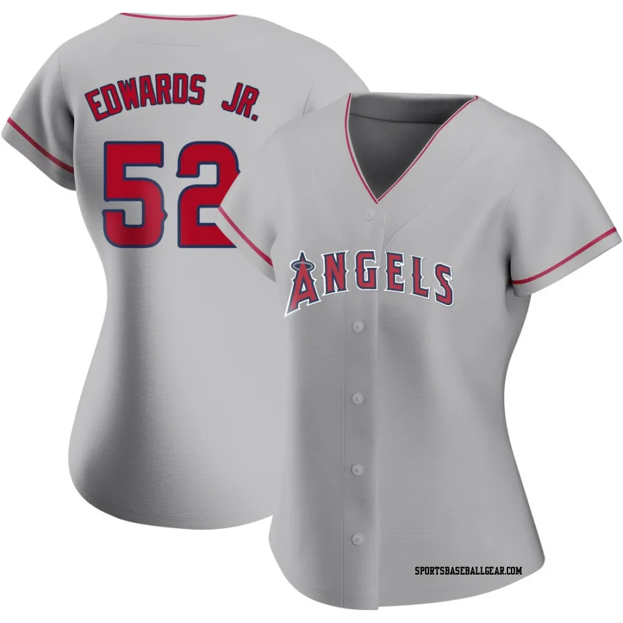 Carl Edwards Jr. Women's Los Angeles Angels Replica Silver Road Jersey