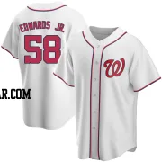 Carl Edwards Jr. Youth Washington Nationals White Replica Home Jersey