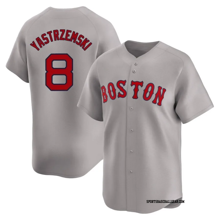 Carl Yastrzemski Men's Boston Red Sox Gray Limited Away Jersey