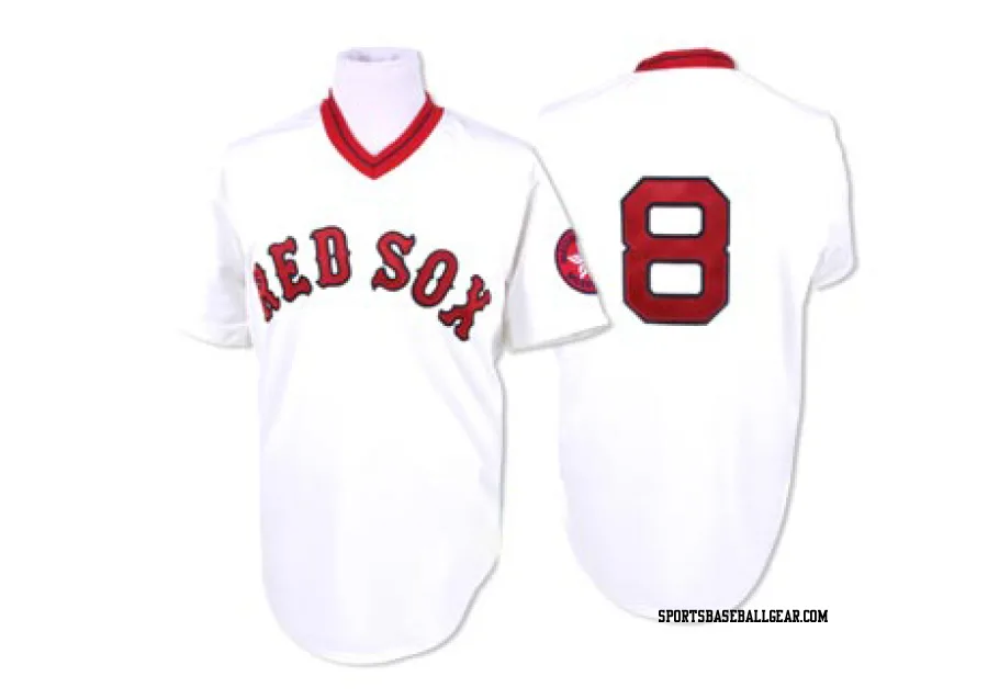 Carl Yastrzemski Men's Boston Red Sox White Authentic Throwback Jersey