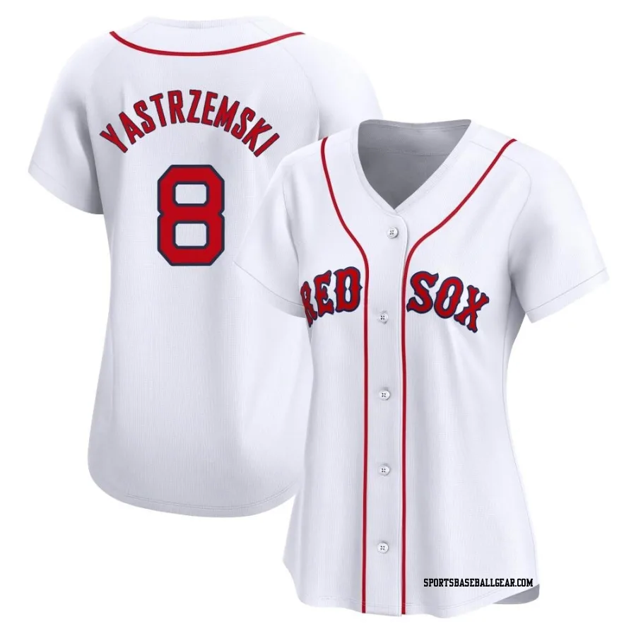 Carl Yastrzemski Women's Boston Red Sox White Limited Home Jersey