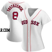Carl Yastrzemski Women's Boston Red Sox White Replica Home Jersey