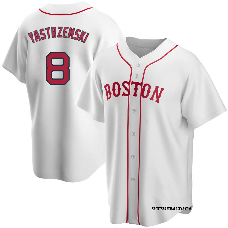 Carl Yastrzemski Youth Boston Red Sox White Replica Alternate Jersey