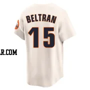 Carlos Beltran Men's Houston Astros Cream Limited Throwback Cooperstown Collection Jersey