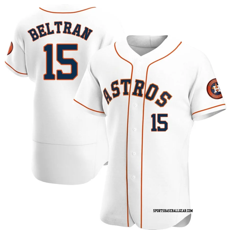 Carlos Beltran Men's Houston Astros White Authentic Home Jersey