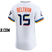 Carlos Beltran Men's Houston Astros White Elite 2025 City Connect Jersey