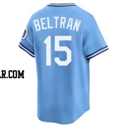 Carlos Beltran Men's Kansas City Royals Light Blue Limited Throwback Cooperstown Collection Jersey