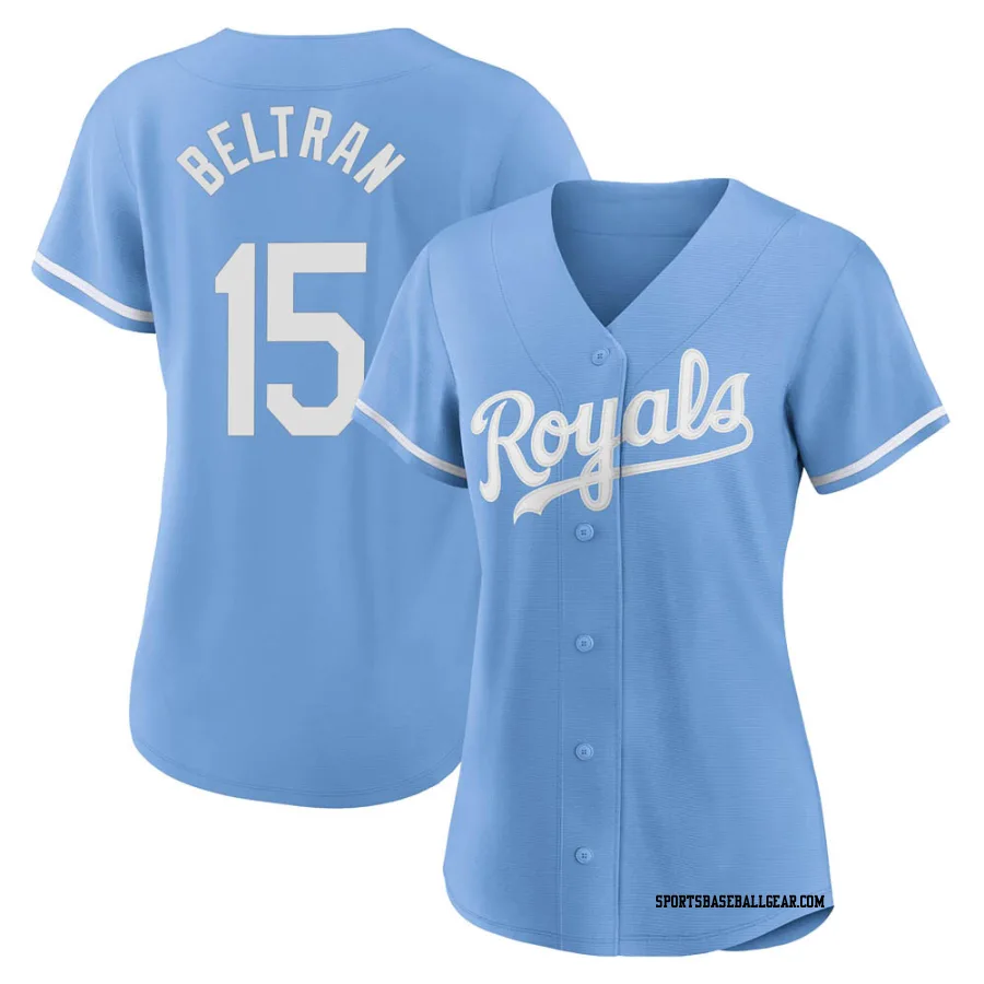 Carlos Beltran Women's Kansas City Royals Light Blue Authentic 2022 Alternate Jersey