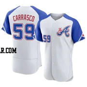 Carlos Carrasco Men's Atlanta Braves White Authentic 2023 City Connect Jersey