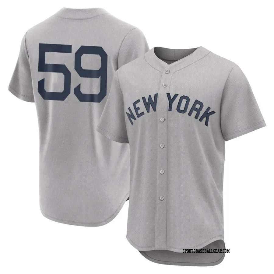 Carlos Carrasco Men's New York Yankees Gray Authentic 2021 Field of Dreams Jersey