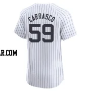 Carlos Carrasco Men's New York Yankees White Elite Home Jersey