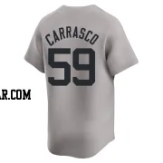 Carlos Carrasco Youth New York Yankees Gray Limited Away 2024 World Series Jersey