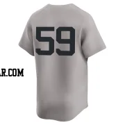 Carlos Carrasco Youth New York Yankees Gray Limited Away 2nd Jersey