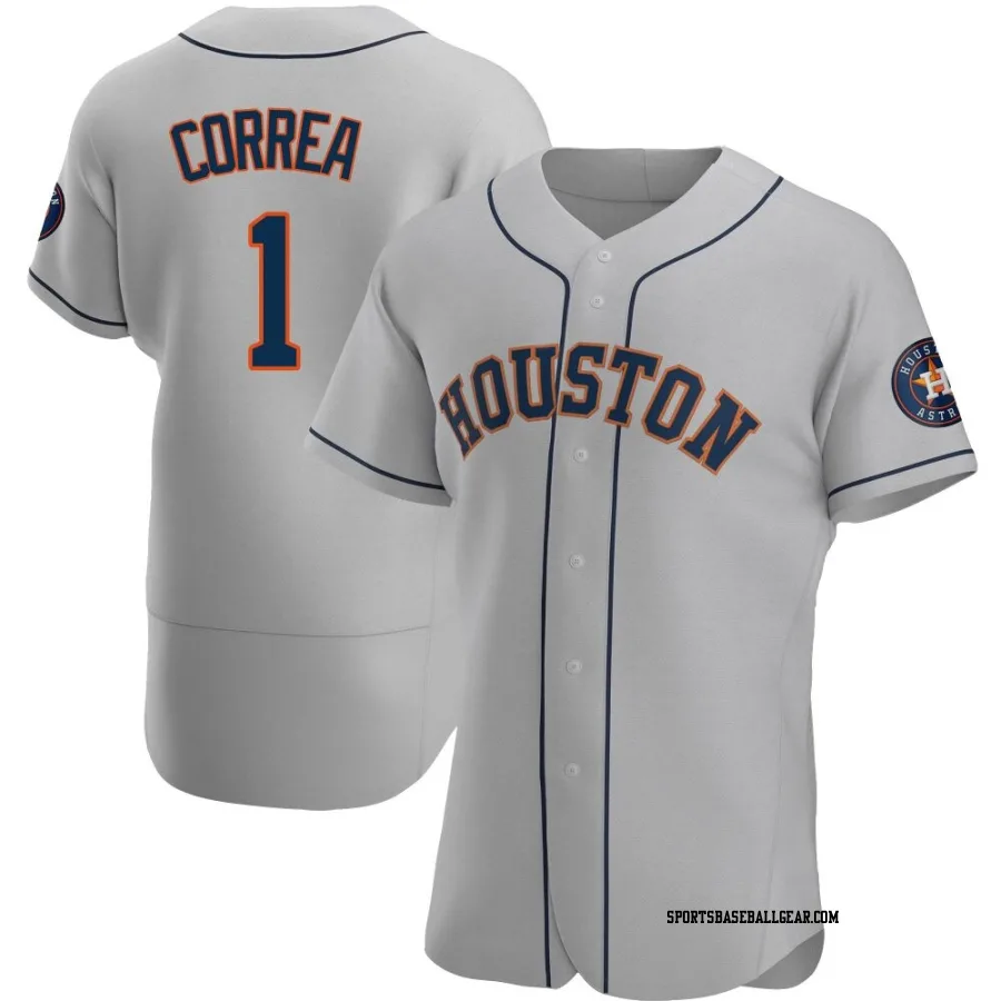 Carlos Correa Men's Houston Astros Gray Authentic Road Jersey