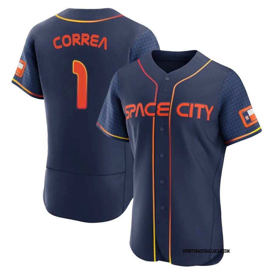 Carlos Correa Men's Houston Astros Navy Authentic 2022 City Connect Jersey