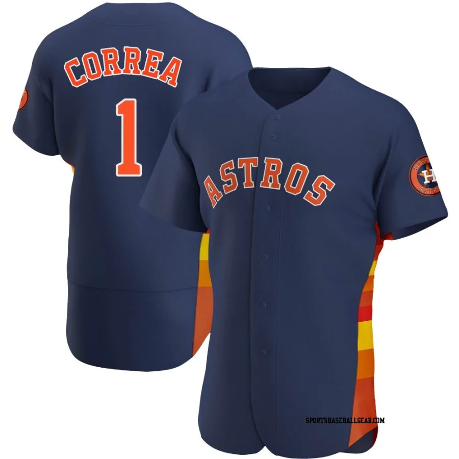 Carlos Correa Men's Houston Astros Navy Authentic Alternate Jersey