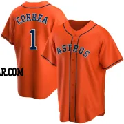 Carlos Correa Men's Houston Astros Orange Replica Alternate Jersey