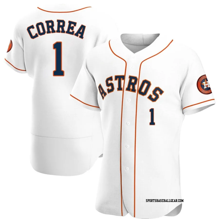 Carlos Correa Men's Houston Astros White Authentic Home Jersey