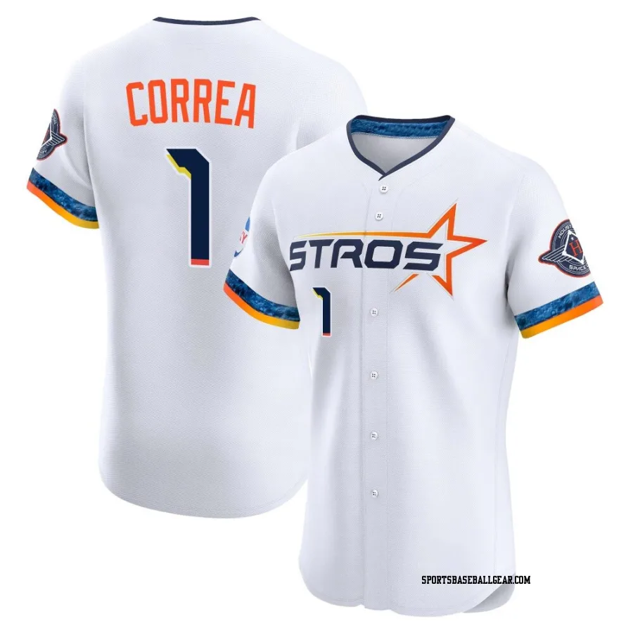 Carlos Correa Men's Houston Astros White Elite 2025 City Connect Jersey