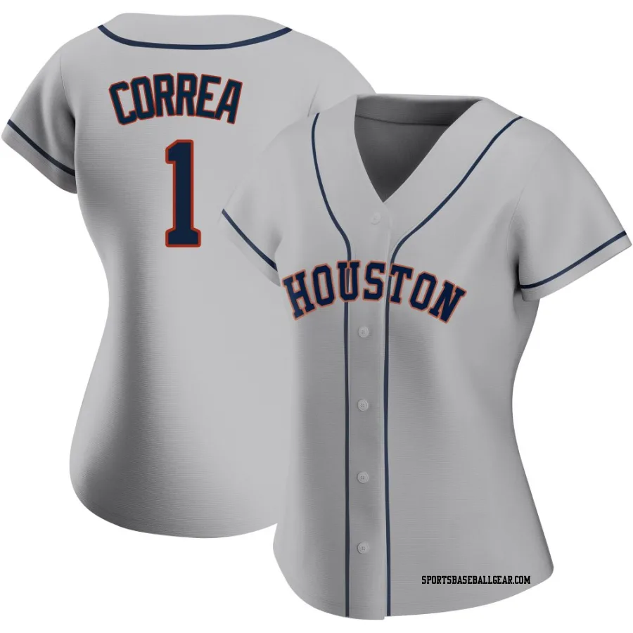 Carlos Correa Women's Houston Astros Gray Authentic Road 2020 Jersey